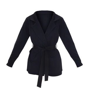 Pretty little thing Black belted blazer